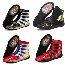 Athletic Outdoor Men's Boots Boots Chaussures de boxe Rubber Sports Wrestling Children's Fitness Professional Training Gai