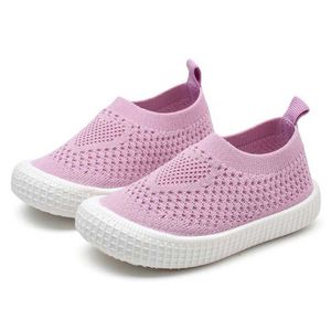 Atletische Outdoor Mesh Children Shoes Summer Kids Sportschoenen Ademvolle jongens Sneakers Candy Color Girls Teuter Baby Walking Shoes 21-30 CSH1139 W0329