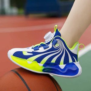 Athletic Outdoor Mesh Chaussages pour enfants filles garçons baskets printemps respirantes pour enfants chaussures de basket-ball non glissées