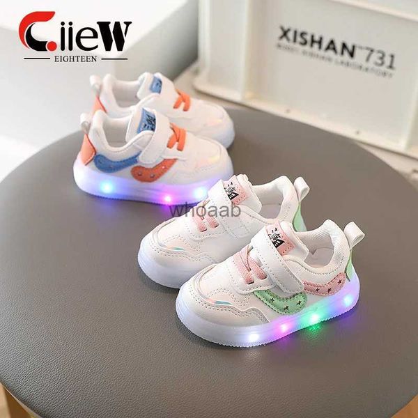 Athlétique extérieur taille 21-30 enfants LED chaussures pour garçons baskets lumineuses pour bébé filles enfants chaussures avec semelle lumineuse baskets lumineuses Tenis YQ231012