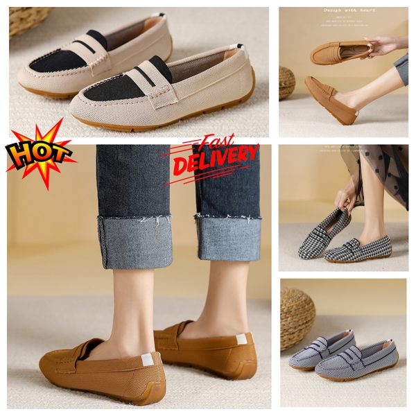 Zapato atlético Zapato de diseñador al aire libre Zapatos casuales Hombres Mujeres Plano GAI Vestido de cuero de vaca Hebillas de metal Señora Cuero Hombres Lazy Loafer Tallas grandes 34--44 plataforma jog zapatilla de deporte