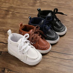 Sportschoenen 0-18M Baby Jongen Meisje Geboren Zachte Zolen Leer Wieg Zool Schoen Sneaker