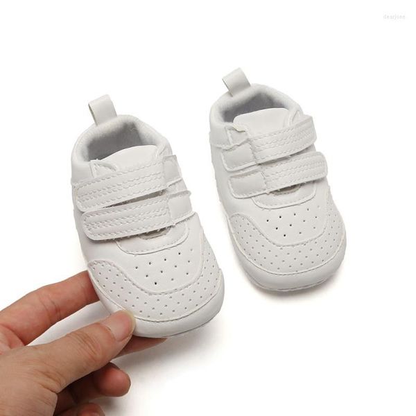 Chaussures de sport Born Baby Boys Autumn Toddler Soft Soled Casual PU Girls Anti-Slip Sneakers