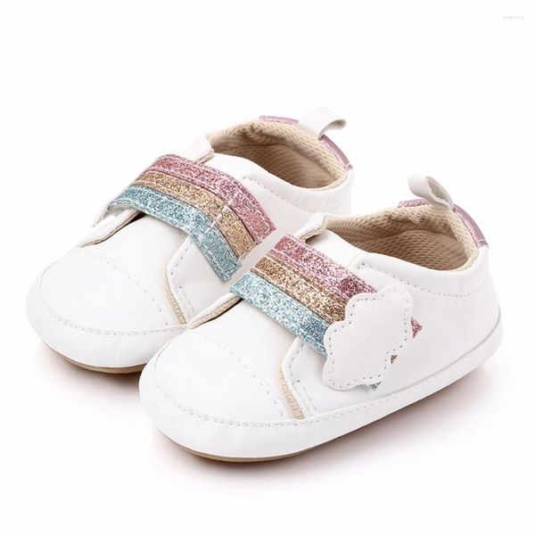 Chaussures de sport pour bébés filles et garçons, automne, coton PU, confortables, couleurs mélangées, mode, premiers pas, antidérapants, enfants 2022