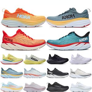 Zapatos deportivos casuales 2023 con caja hoka one bondi clifton 8 carbono 2 zapatillas de vida aceptadas de estilo de vida diseñador de absorción para hombres zapatillas zapatillas de moda