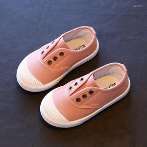 Chaussures de sport enfants filles garçons couleur bonbon bambin toile premiers marcheurs confort enfant baskets décontractées taille 21-25