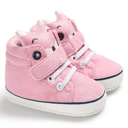 Chaussures de sport Mode Born Infant Bébés Filles Garçons Toile Dessin Animé Mignon Imprimé Sports Sneaker Prewalkers Casual Anti-slip Soft Sole Shoes # p4