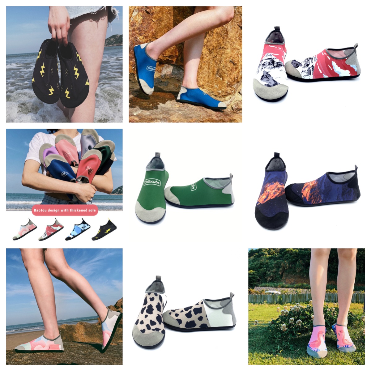 Zapatos atléticos sandalia gai hombre mujer zapato de vadeo descalzo zapatos deportivos de natación verdes playas al aire libre sandal pareja talla de calzado EUR 35-46