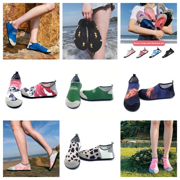 Zapatos atléticos sandalia gai hombre y mujer zapato de vadeo descalzo zapatos deportivos de natación verdes playas al aire libre sandalia pareja de arroyos talla 35-46