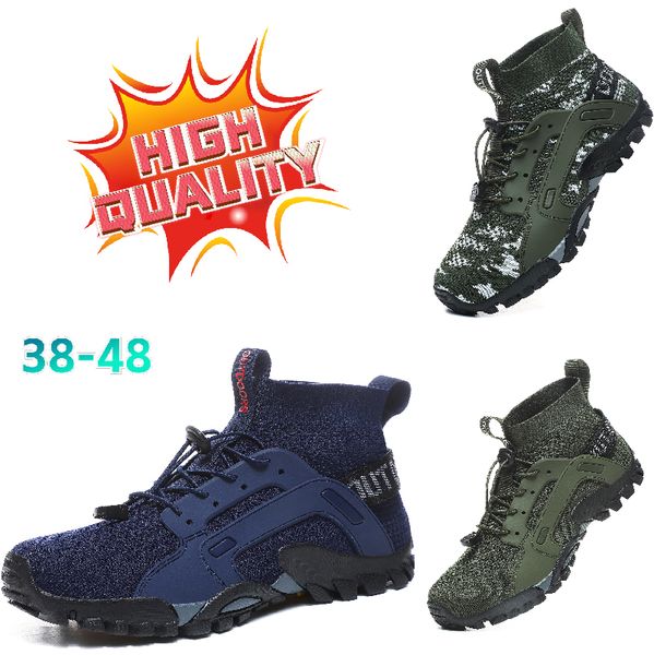 Chaussures de sport Vente chaude Hommes Trail Run Mountain Breath Randonnée Trekking Formateurs Arch Marche Résistant Chaussures GAI noir confort