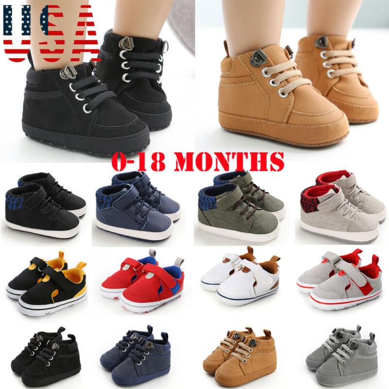 Athletic Shoes Infant Baby Boy Girl Soft Sole Crib Born Non-slip Sneaker 0-18 Months