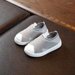 Chaussures de sport enfants baskets unisexe respirant enfants sport pour bébé filles antidérapant garçons avec taille légère 21-30 enfant sans lacet