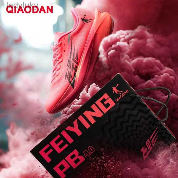 Chaussures sportives Qiaodan Feiying PB4.0 Marathon Chaussures de course 2024 Absorbant et respiration Tous-planches de Palm Carbon Sports Chaussures BM23240299 C240412