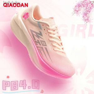 Chaussures sportives Qiaodan Feiying PB4.0 Marathon Femme Chaussures de course 2024 Absorbant et respiration Tous-planches de Palm Carbon Sports Chaussures BM22240299 C240412