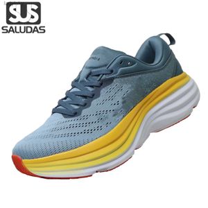 Chaussures sportives Saludas Bondi 8 Chaussures pour hommes et femmes chaussures de course extérieures épaisses semelles légères couple élastique décontracté chaussures de sport ralenties C240412