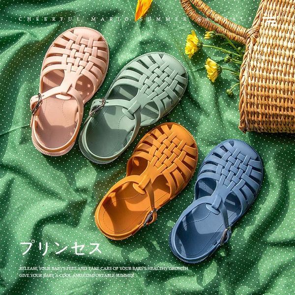 Chaussures de sport été enfants sandales bébé filles enfant en bas âge doux antidérapant princesse enfants Style coréen plage garçons pantoufles décontractées