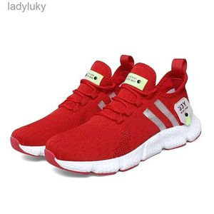 Chaussures athlétiques Chaussures de sport unisexes hommes respirants courir rouges et roses chaussures de tennis confortables et décontractées chaussures de marche zapatillas hombre c240412