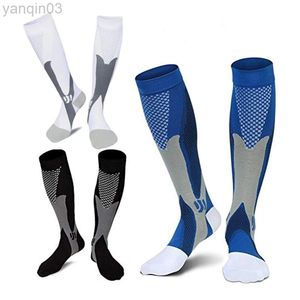 Chaussettes athlétiques Brothock Sports médicaux Compression Hommes et femmes 20-30mmhg Courir Soins infirmiers pour varices Courir Cyclisme Voyage L220905