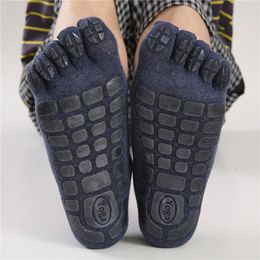 Atletische sokken mode sport siliconen stippen anti slip trampoline voetbal voetbal sportsok ademende niet-slip vloer
