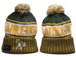 Berretti da atletica Oakland Cappelli con bobble Cappellini da baseball 2023-24 Stilista di moda Cappello da pescatore Grosso lavorato a maglia Faux Pom Beanie Natale Sport Cappello lavorato a maglia a4