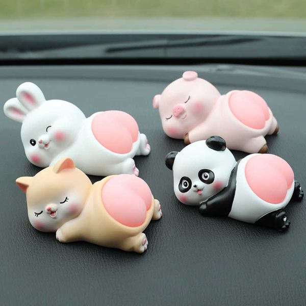 ations 3D voiture tableau de bord jouets ornement cochon Panda lapin créatif décompression jouet accessoire intérieur cadeau décor AA230407