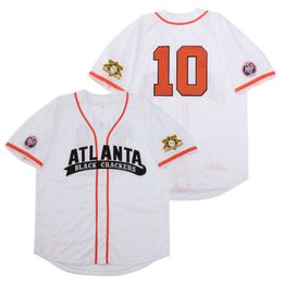 Atlanta Black Crackers Negro League Button-Down RETRO Baseball Jersey for Baseball Stadium High Quality Embroidery 09 233N