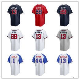 Atlanta Custom Braves Baseball Jerseys Pierce Johnson 13 Ronald Acuna Jr. 52 Dylan Lee 68 Tyler Matzek 33 AJ Minter 50 Charlie Morton 20 Marcell Ozuna