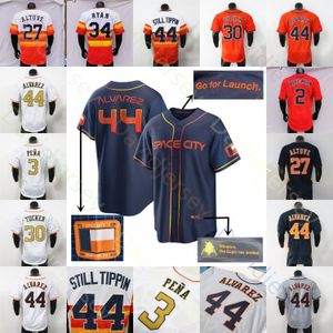 Maillot de baseball Jose Altuve Alex Bregman Jeremy Pena Yordan AlvarezKyle Tucker Nolan Ryan Josh Hader Still Tippin Verlander Caratini Corey Julks McCormick Abreu