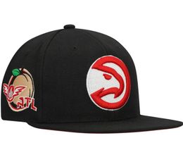 Atlanta "Hawks''ball Caps 2023-24 Unisex Mode Katoen Baseball Snapback Mannen Vrouwen Zonnehoed Borduren Lente Zomer Cap Groothandel a