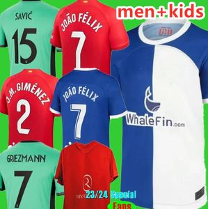 Maillots de football AtlETico Madrid 23 24 Morata de Paul TROISIÈME 2023 spécial M.LLORENTE GRIEZMANN Carrasco SAUL Correa maillot de football 50ème uniformes pour enfants FANS JOUEUR XXXXL