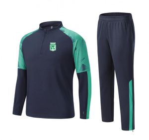 Atletico Nacional Heren volwassen kinderen vrijetijdstrainingspak buitensport vrijetijdskleding pak langzaam lopende sportkleding straatsweatshirt