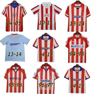 Atleticoes 1994 1995 1996 1997 2003 2004 2005 Retro voetbalshirts thuis 10 11 13 14 15 F.TORRES vintage Camiseta de futbol classic herdenking voetbalshirt Madrids