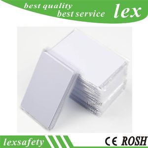 ATMEL T5577 Proximité CARTES RFID PVC ÉCRITATIQUES T5557 ISO11785 125 KHz Plastique blanc Smart Blank Thin IC Carte pour 100 pcs