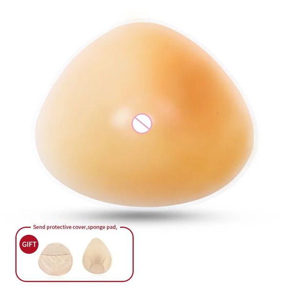 ATR Prótesis mamaria sin cables Almohadilla mamaria de silicona realista Pechos falsos para sujetador de mastectomía Mujeres Cáncer de mama o potenciador 240323