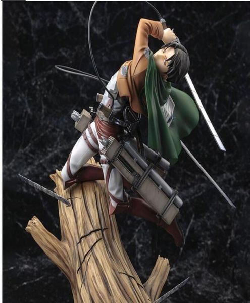 Attaque sur Titan Artfx j Levi Renewal Package Ver PVC Action Figure Anime Figure Modèle Toys Collectibles Dold Gift1429618