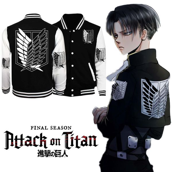 Attaque sur Titan Cosplay dessin animé automne sweats à capuche japonais Anime même paragraphe sweat graphique à capuche mâle Loog manches veste 220803