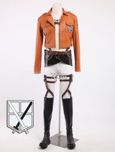 Aanval op Titan Eren Jaeger Cosplay Kostuum Shingki Trainning Corps Cosplay Kostuum