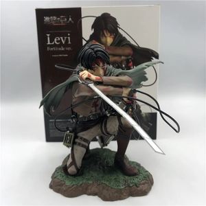 Attaque sur Titan Figure Rival Ackerman Action Figure Package Ver. Levi PVC figurine Rivaille Collection modèle jouets 18 cm 240104