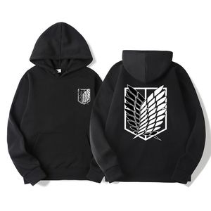 Aanval op Titan Heren Hoodie Anime Hoodies Mannen Vrouwen Streetwear Trui Harajuku Sweatshirt Kleding 220715