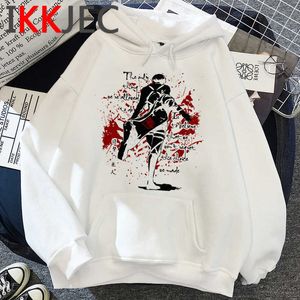 Attaque sur Titan Shingeki No Kyojin Drôle de Bande Dessinée Hiver Chaud À Capuche Hommes Unisexe Cool Anime Harajuku Sweat Graphique À Capuche Mâle Y0803