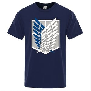 Attaque sur Titan t-shirt de la liberté t-shirts hommes japonais Anime t-shirt hommes à manches courtes été t-shirts hauts homme 220629
