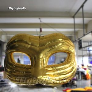 Mascarade vénitienne Colombina de réplique gonflable dorée attrayante de masque de carnaval pour l'événement de club