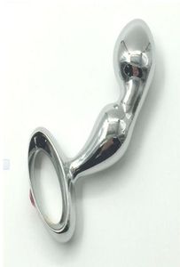 Type à main attrayant Plug anal en acier inoxydable en métal avec anus de bouton de main de main