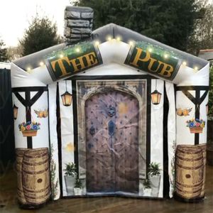 Aantrekkelijke Oxford 6x4m opblaasbare bar Pub Air Pub House Nachtclub Shelter Party Tentcentrum Dubbele afdrukken voor evenementen