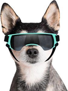 Atuban Dog Goggles zonnebril Kleine tot middelgrote ras Anti-SIP UV400 Lens Puppy Zonnebril voor UV Wind Snow Dust Protection 240418