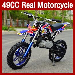 ATV TODOTERRENO Superbike Mini motocicleta 2 tiempos 49cc Gasolina Scooter Moto Bicicletas Niños Carreras Moto Adulto Dos ruedas Deportes Dirt Bike Niño Niña Regalos de cumpleaños