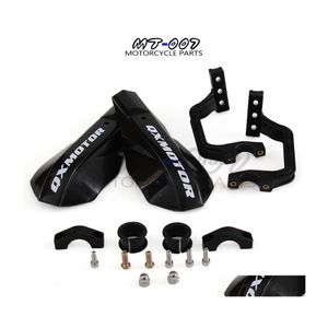 ATV -onderdelen Zwart Plastic stuur Handguard Motorfiets Dirt Bike Motocross MX Supermoto WRF Quad RMZ 7/8 22mm 11/8 28 mm Drop Dhrlf
