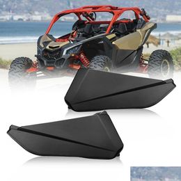 Atv Parts Kemimoto Driver Passenger Paneles de puerta inferior Kit de inserción para Can Am Maverick X3 Black - Drop Delivery Mobiles Motorcycles Sco Dhhbl