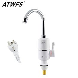 ATWFS elektrische verwarming boiler instant warmwater keukenkraan Instant elektrische waterkraan verwarming 3000W EU -plug T200424