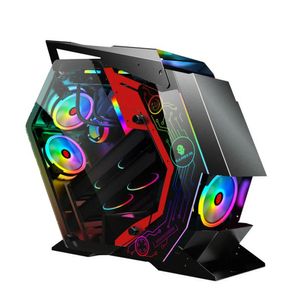 ATX Computer Gaming Case Special-vormige Desktop Mainframe Ondersteuning M-ATX / ITX-moederbord voor PC Gamer Behuizing - Oordeel Beest